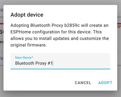 I flashed it via the webinterface, adopted it in <b>ESPHome</b> and edit some values for testing. . Esphome bluetooth proxy install